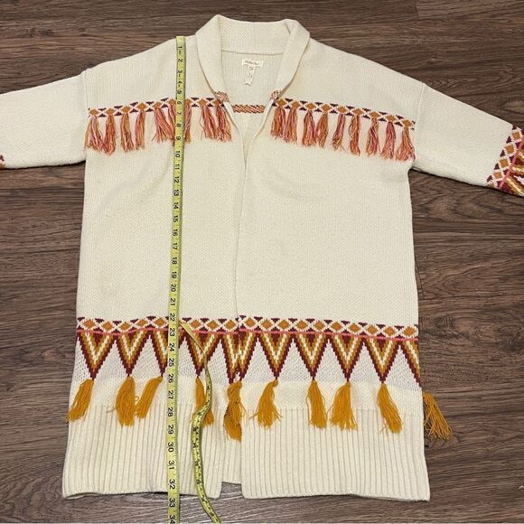 Matilda Jane Moments With You Gingersnap Cardigan Sweater Cream Gold Orange Sm - Picture 15 of 16